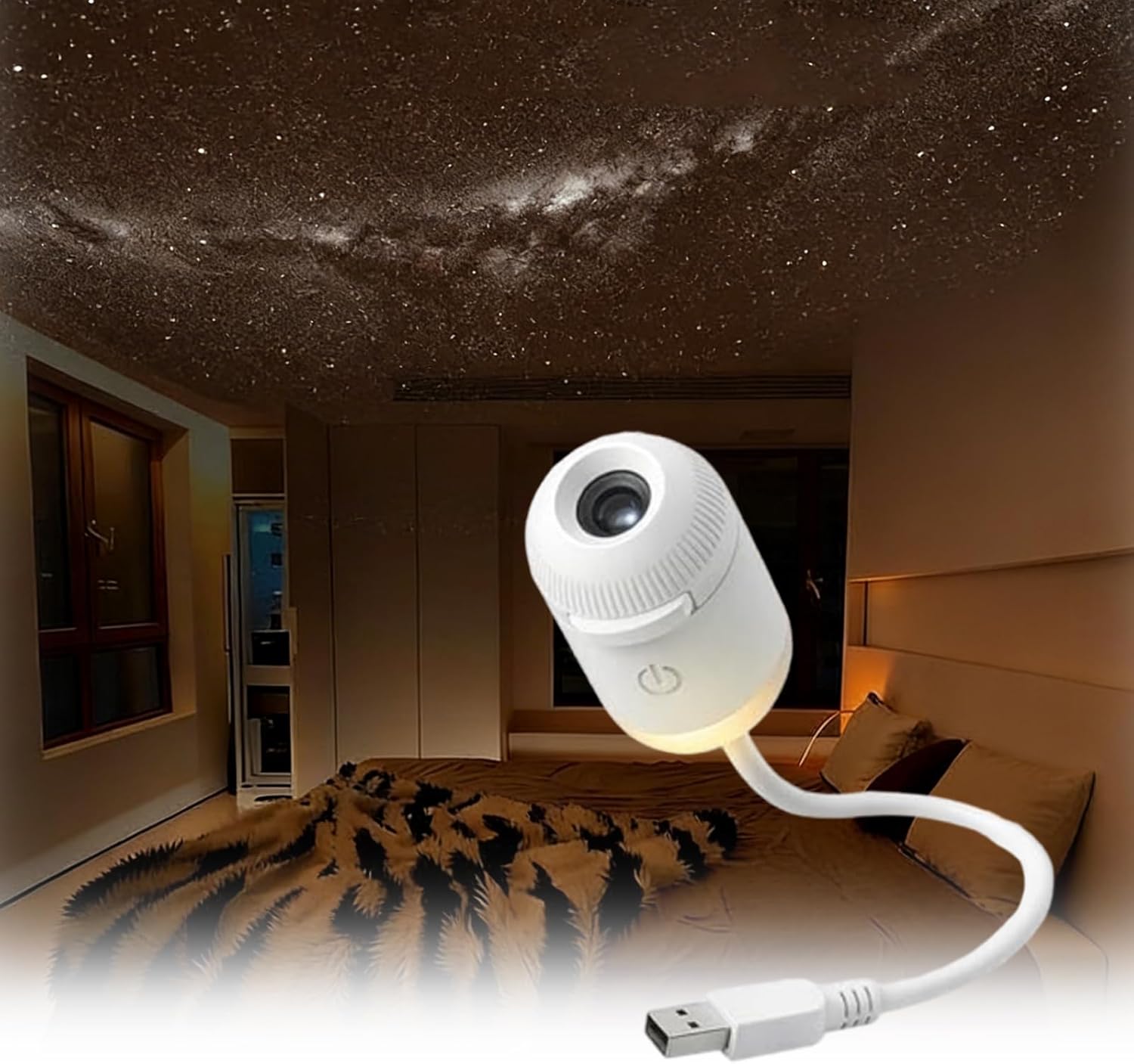 Star Projector Nightlight for Kids – Portable Bedroom Night Light